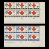 Bermuda 1963 (MLH) Red Cross Centenary imprint/plate blocks