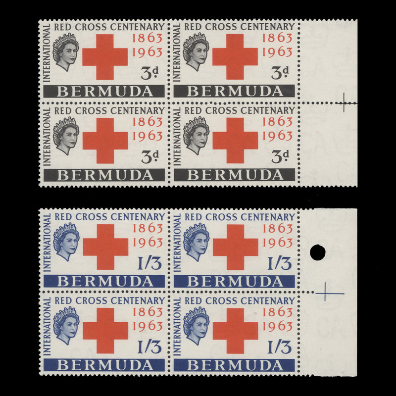 Bermuda 1963 (MNH) Red Cross Centenary blocks