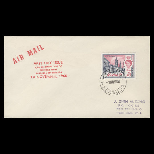Bermuda 1966 (FDC) 1s6d HM Dockyard, HAMILTON