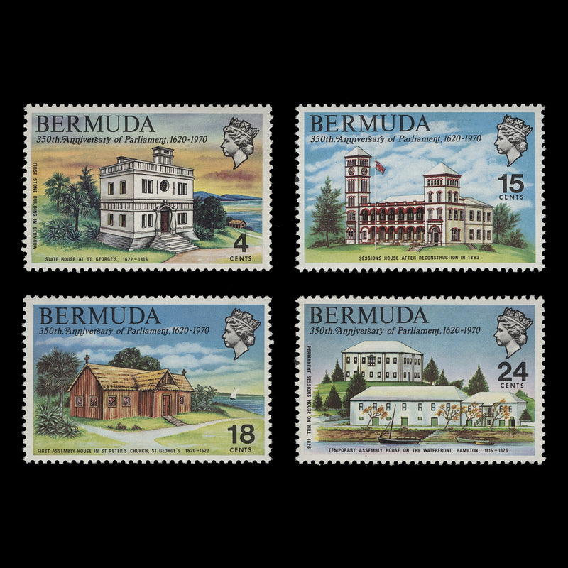 Bermuda 1970 (MNH) Parliament Anniversary set