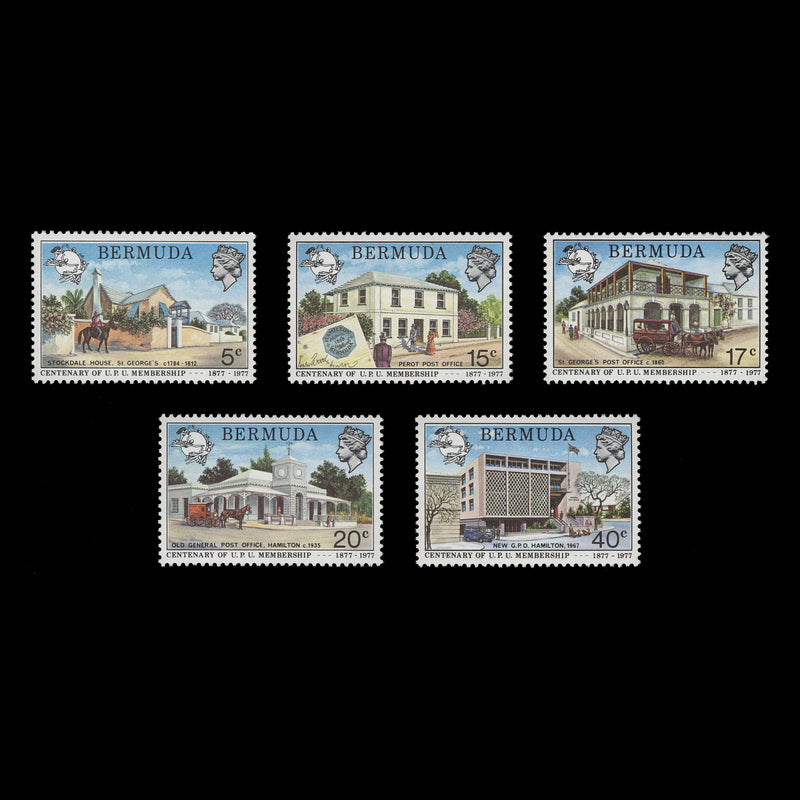 Bermuda 1977 (MNH) UPU Membership Centenary set