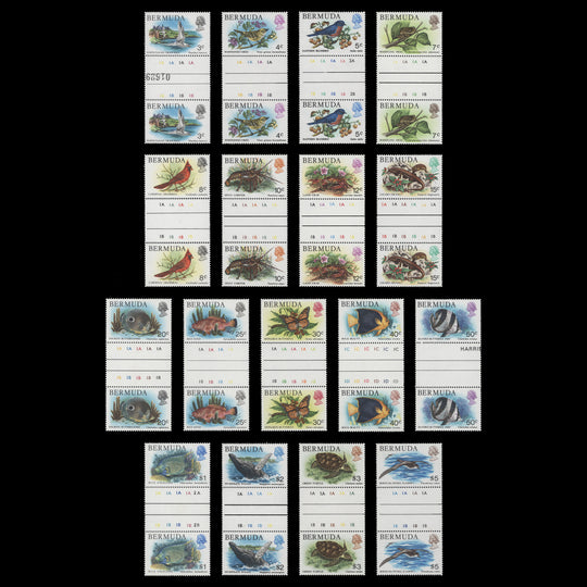 Bermuda 1978-79 (MNH) Wildlife Definitives gutter pairs