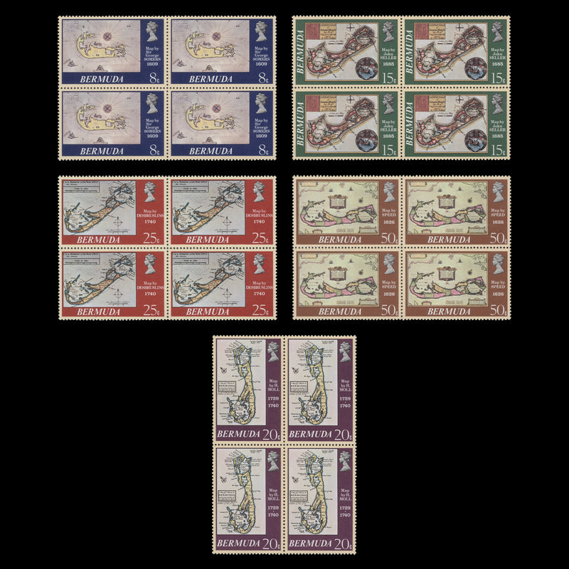 Bermuda 1979 (MNH) Antique Maps blocks