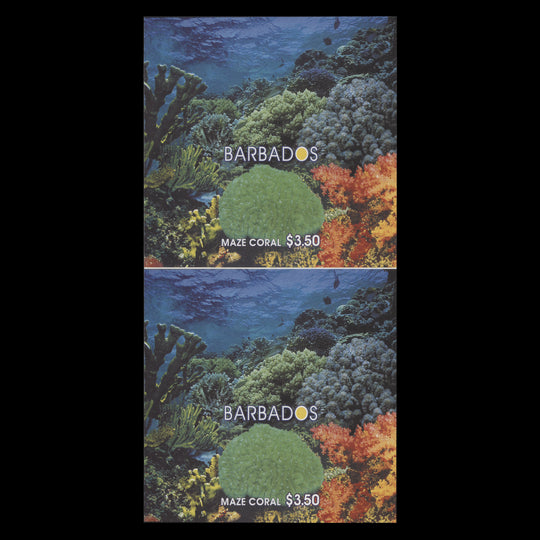 Barbados 2004 Coral imperforate proof miniature sheet pair