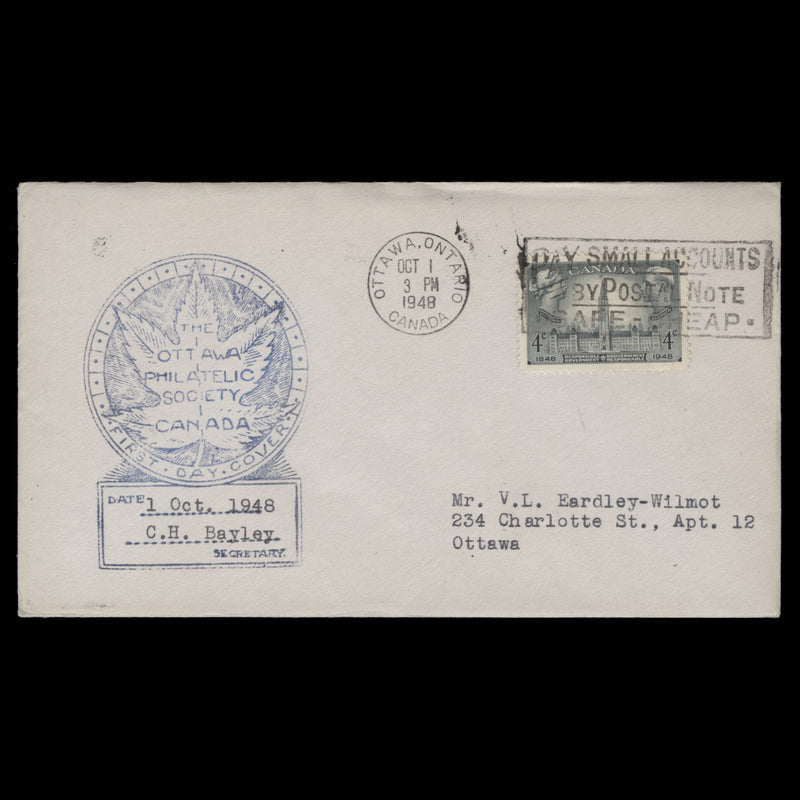 Canada 1948 Responsible Government first day cover, OTTAWA
