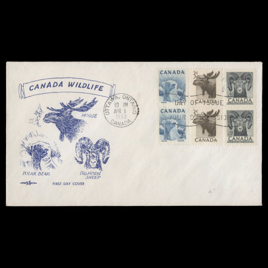 Canada 1953 Wildlife Week first day cover, OTTAWA