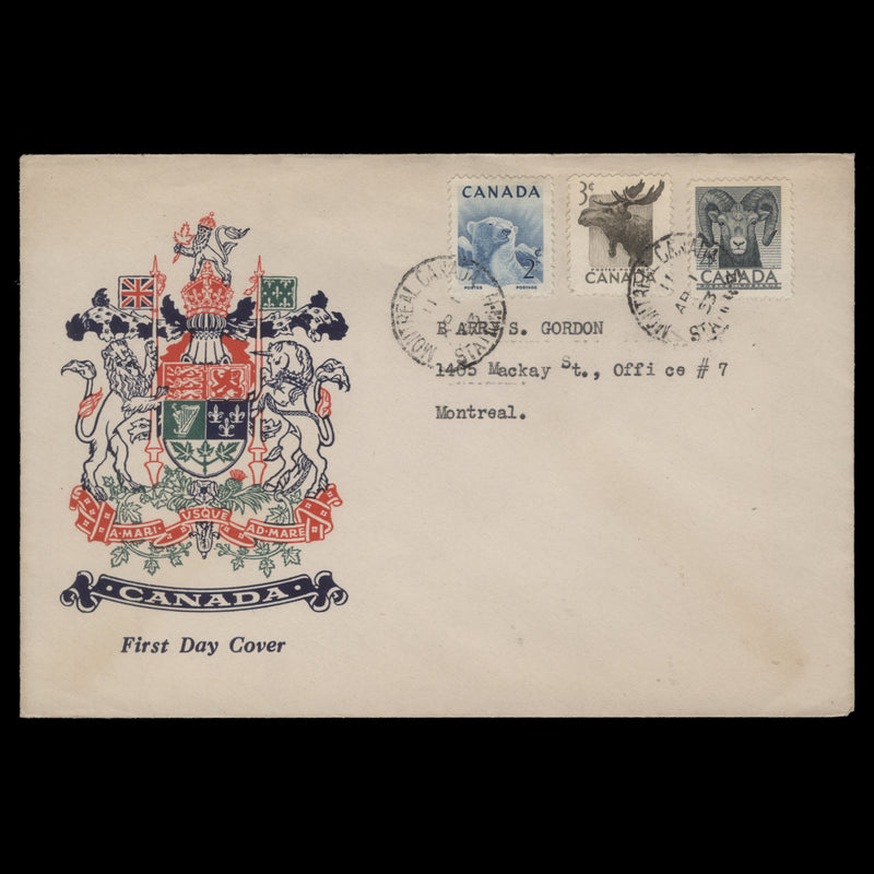 Canada 1953 National Wildlife Week first day cover, MONTREAL