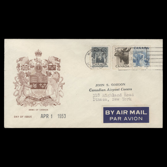 Canada 1953 National Wildlife Week first day cover, WINNIPEG