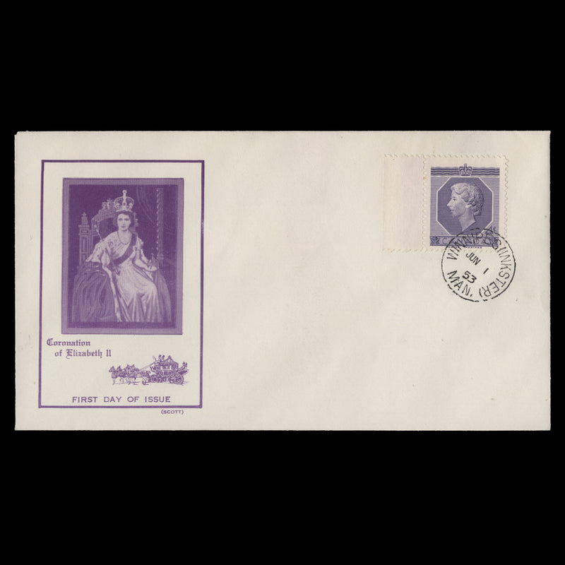 Canada 1953 (FDC) 4c Coronation, WINNIPEG