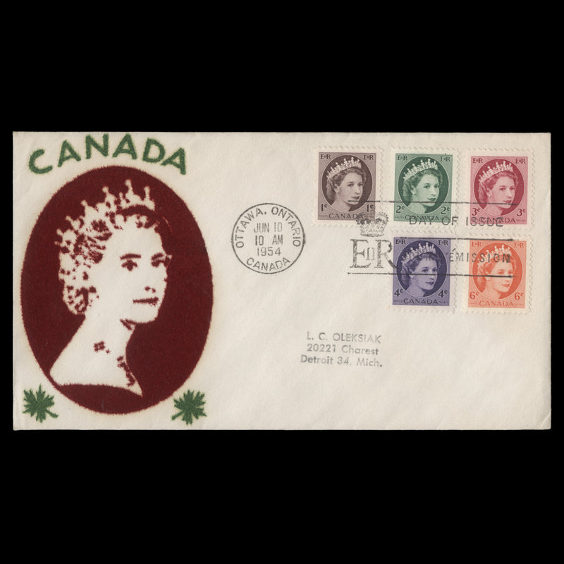 Canada 1954 Definitives first day cover, OTTAWA