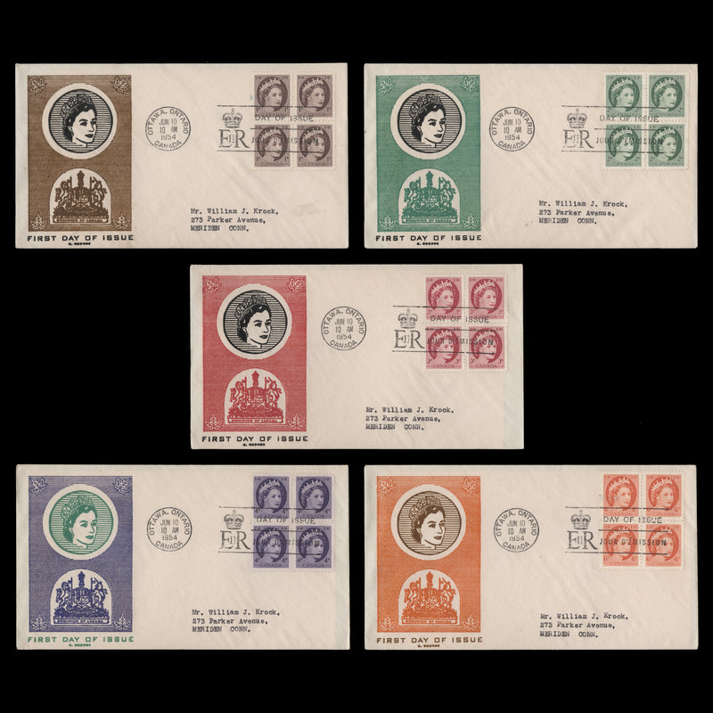 Canada 1954 Definitives first day covers, OTTAWA