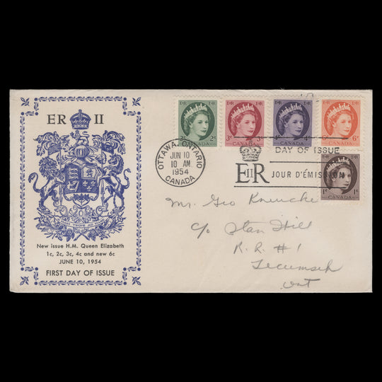 Canada 1954 Definitives first day cover, OTTAWA