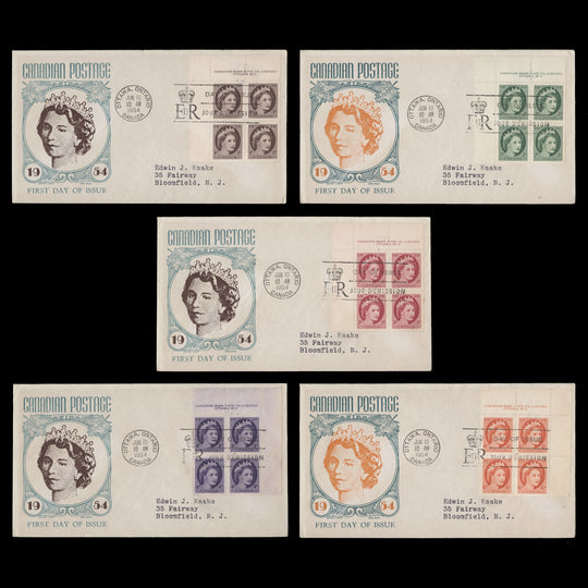 Canada 1954 Definitives first day covers, OTTAWA