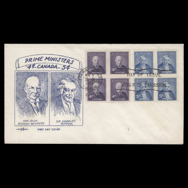Canada 1955 Prime Ministers first day cover, OTTAWA
