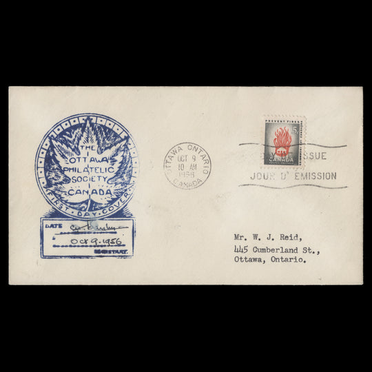 Canada 1956 Prevent Fires first day cover, OTTAWA