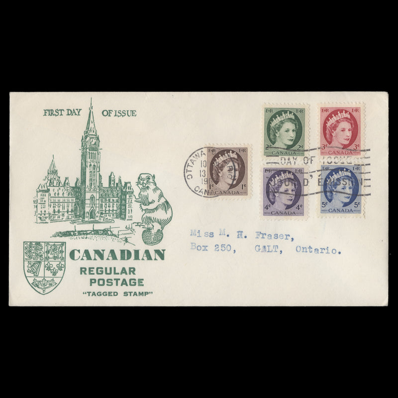 Canada 1962 Phosphor Definitives first day cover, OTTAWA