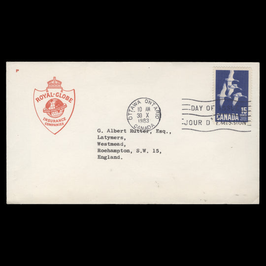 Canada 1963 (FDC) 15c Geese, OTTAWA