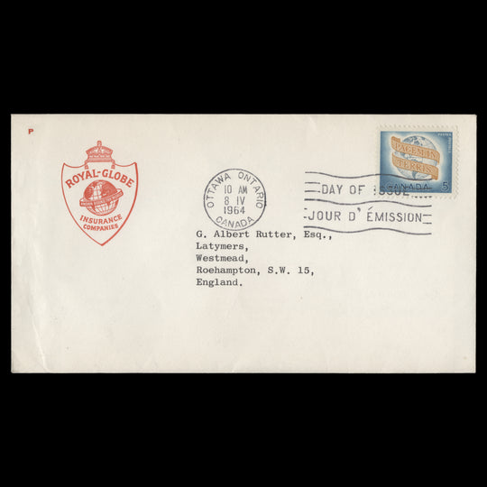 Canada 1964 (FDC) 5c Peace, OTTAWA