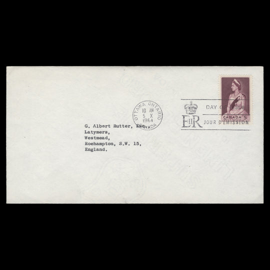 Canada 1964 (FDC) 5c Royal Visit, OTTAWA