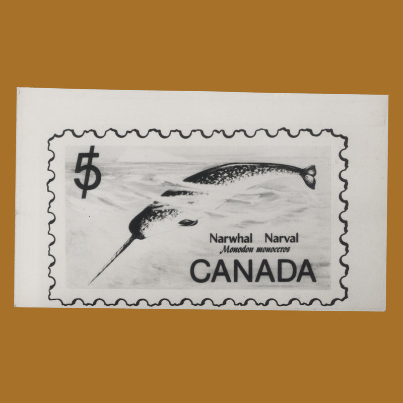Canada 1968 Narwhal photographic proof