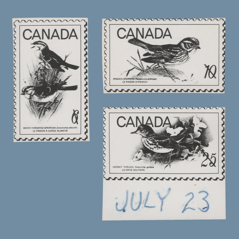 Canada 1969 Birds photographic proofs