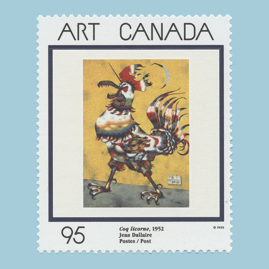 Canada 1999 (Variety) 95c Coq Licorne missing silver