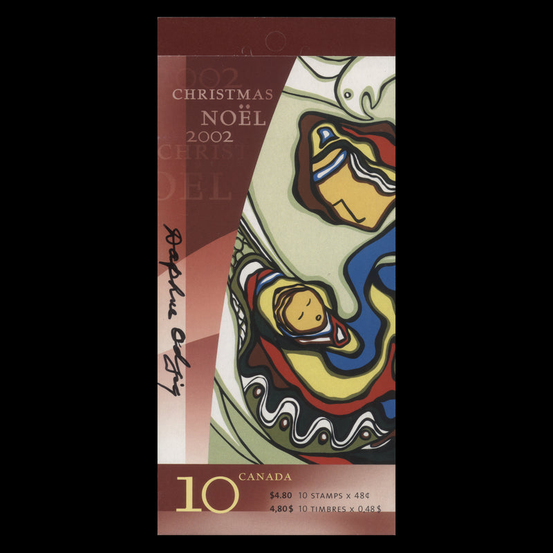 Canada 2002 Genesis/Christmas booklet signed by Daphne Odjig