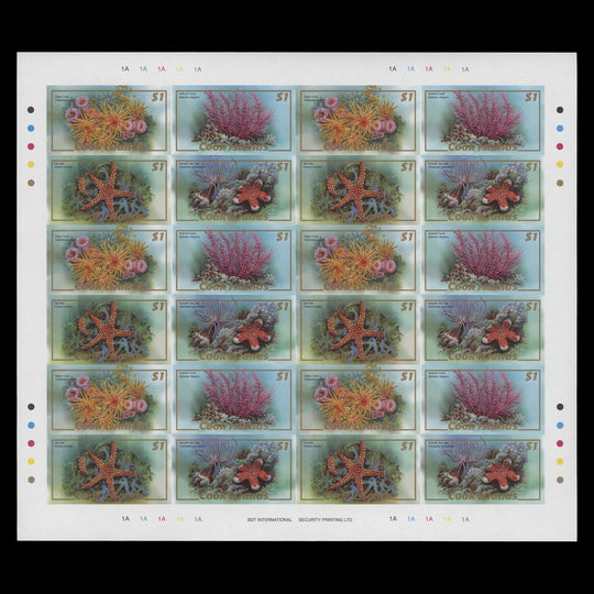 Cook Islands 2007 Marine Life definitives imperf proof sheet