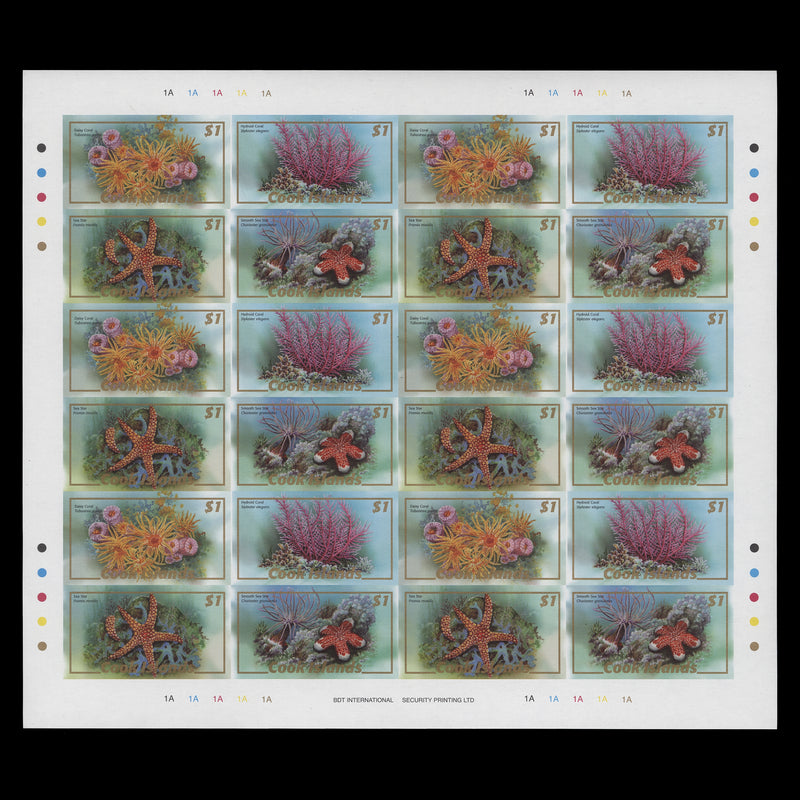 Cook Islands 2007 Marine Life definitives imperf proof sheet