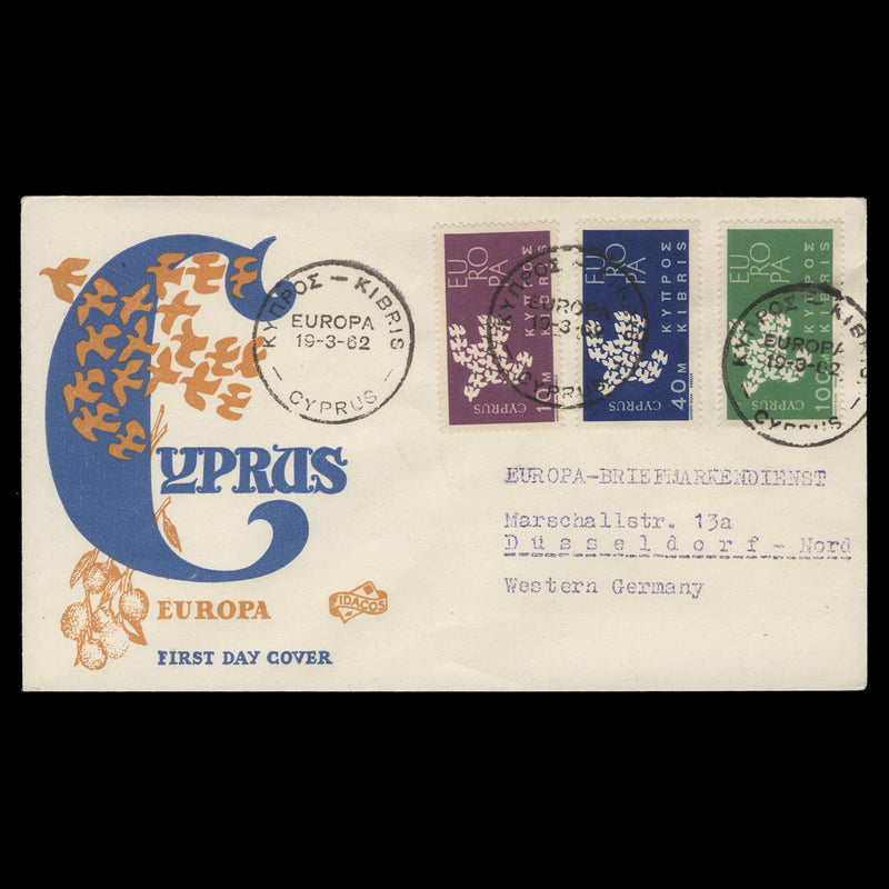 Cyprus 1962 Europa first day cover