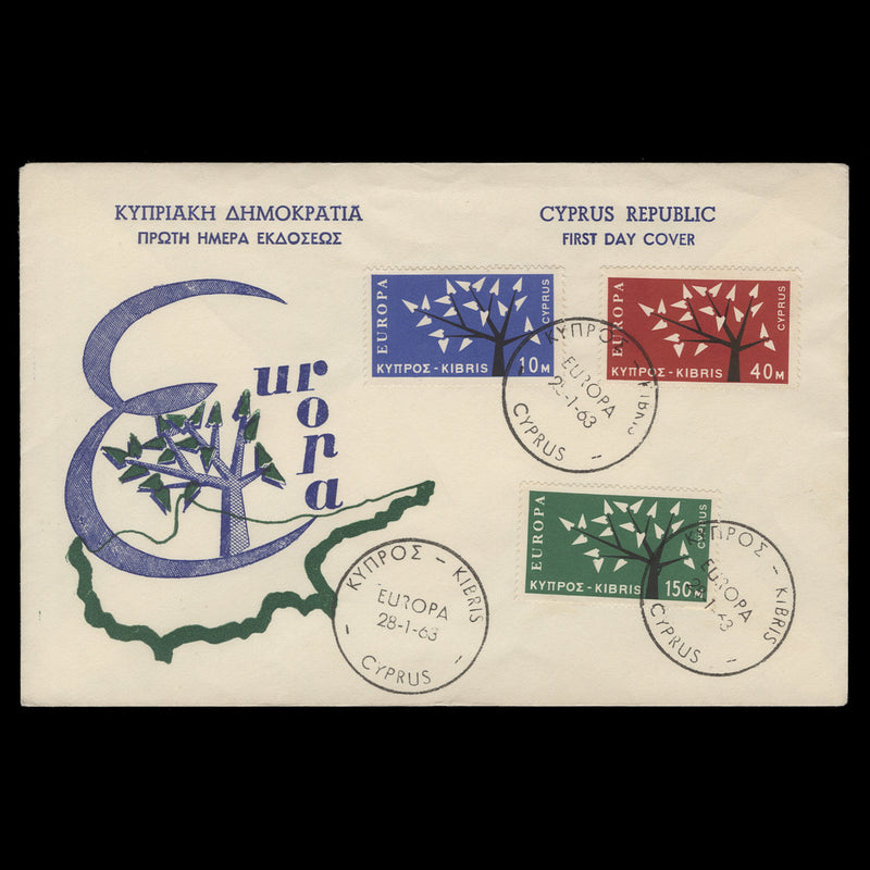 Cyprus 1963 Europa first day cover