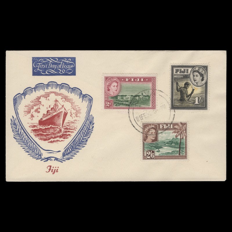 Fiji 1954 Definitives first day cover, SUVA