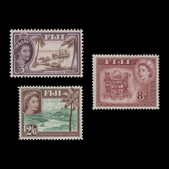 Fiji 1954-59 (MLH) Definitives shades
