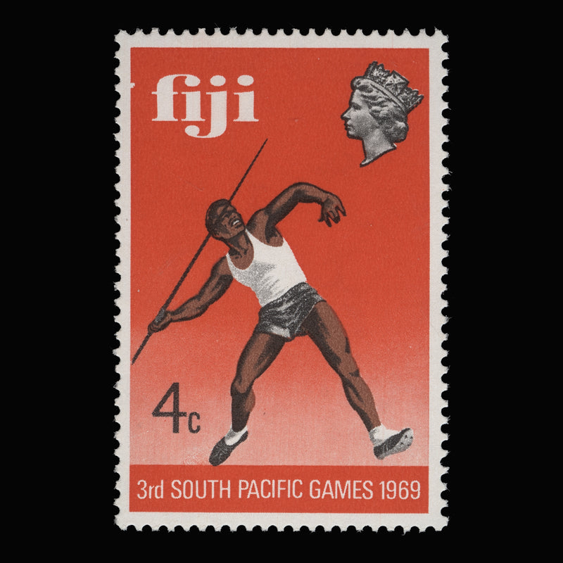 Fiji 1969 (Variety) 4c South Pacific Games with watermark to right