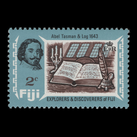 Fiji 1970 (Variety) 2c Explorers & Discoverers with watermark to the right