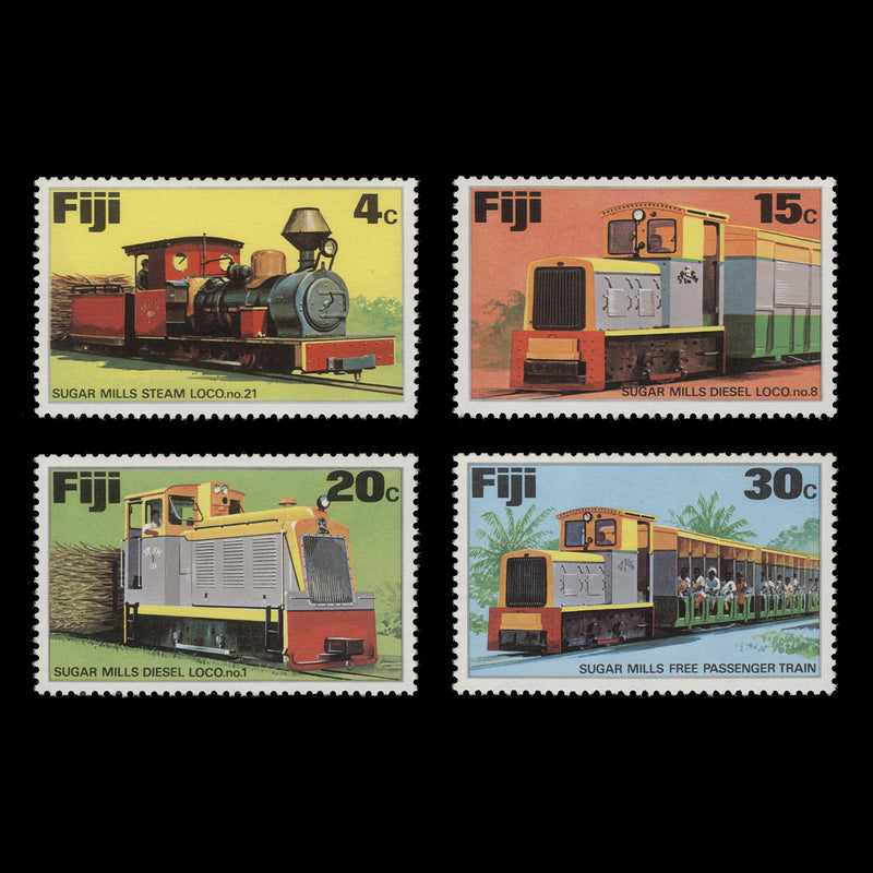 Fiji 1976 (MNH) Sugar Trains plate set