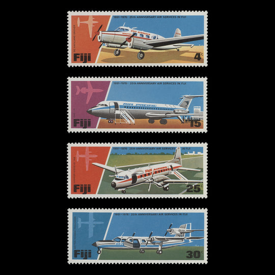 Fiji 1976 (MNH) Air Services Anniversary set