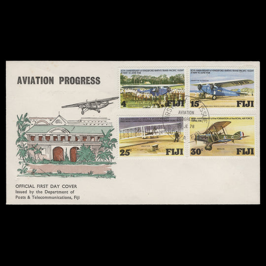 Fiji 1978 Aviation Anniversaries first day cover, SUVA