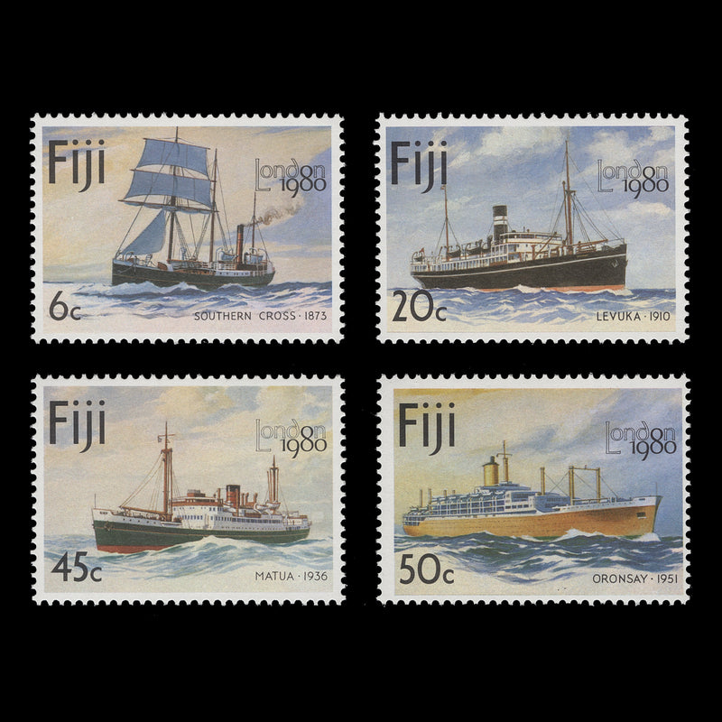 Fiji 1980 (MNH) Mail-Carrying Ships set