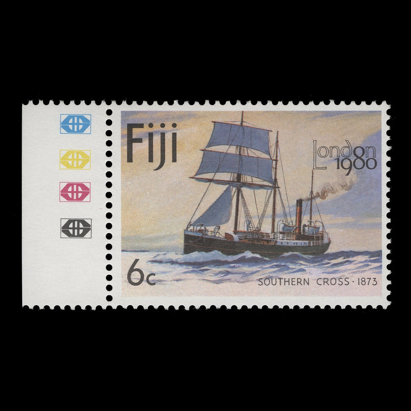 Fiji 1980 (Variety) 6c Southern Cross with watermark to right