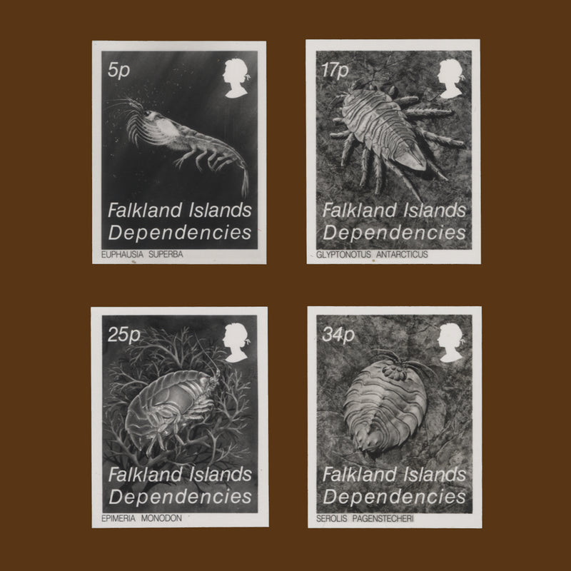Falkland Islands Dependencies 1984 Crustacea photographic proofs