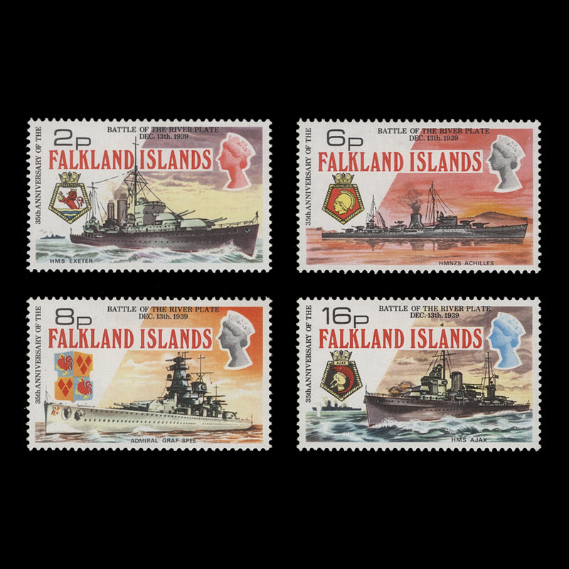 Falkland Islands 1974 (MLH) Battle of River Plate Anniversary set