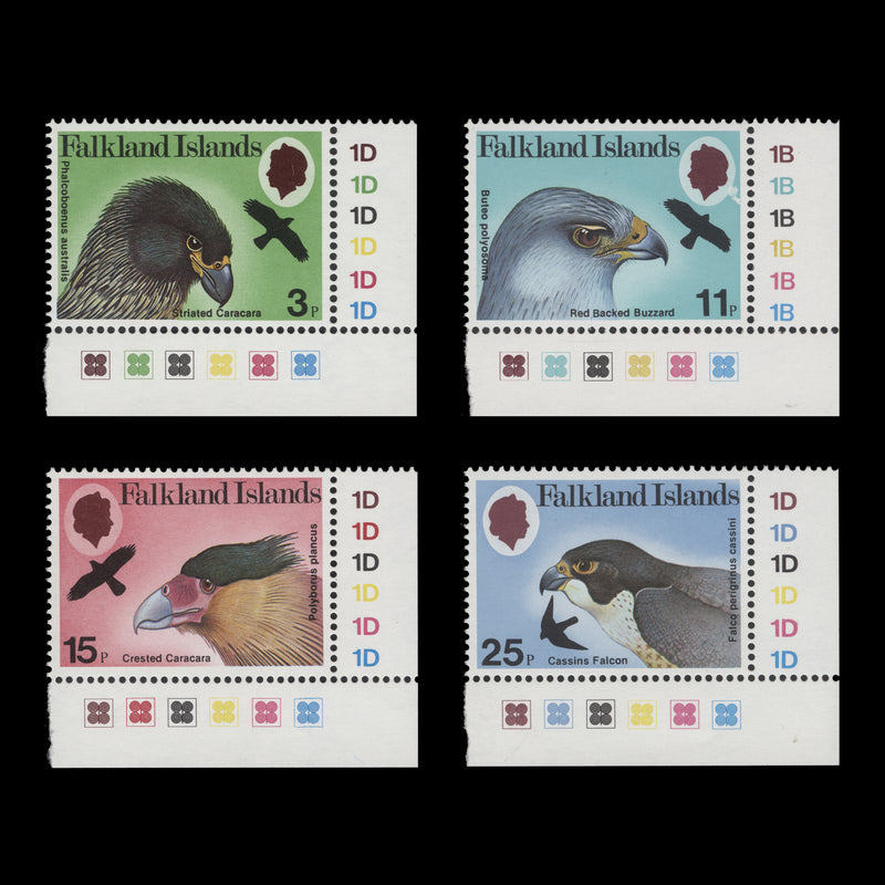 Falkland Islands 1980 (MNH) Birds of Prey plate singles