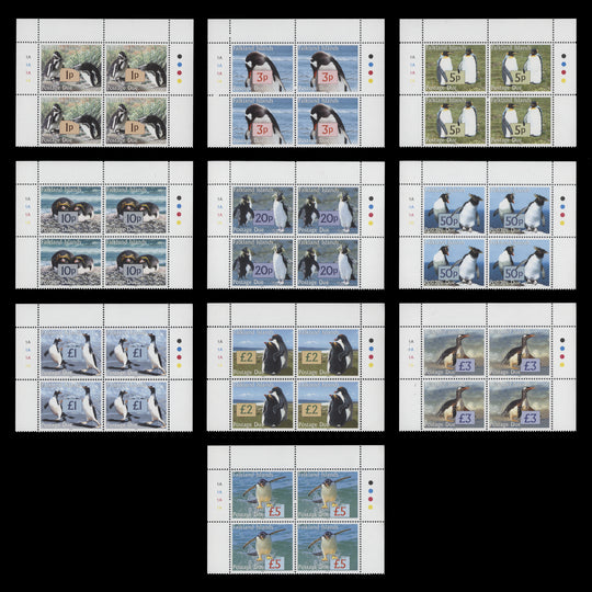 Falkland Islands 2005 (MNH) Postage Dues plate blocks