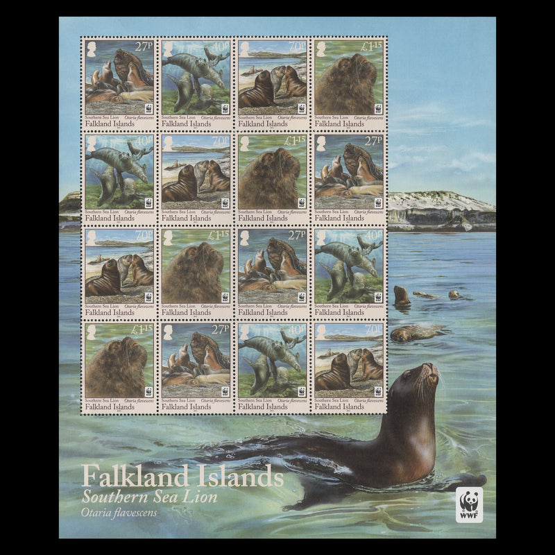 Falkland Islands 2011 (MNH) Southern Sea Lion sheetlet