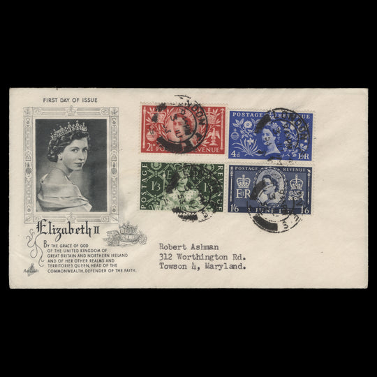 Great Britain 1953 Coronation first day cover, LONDON FS