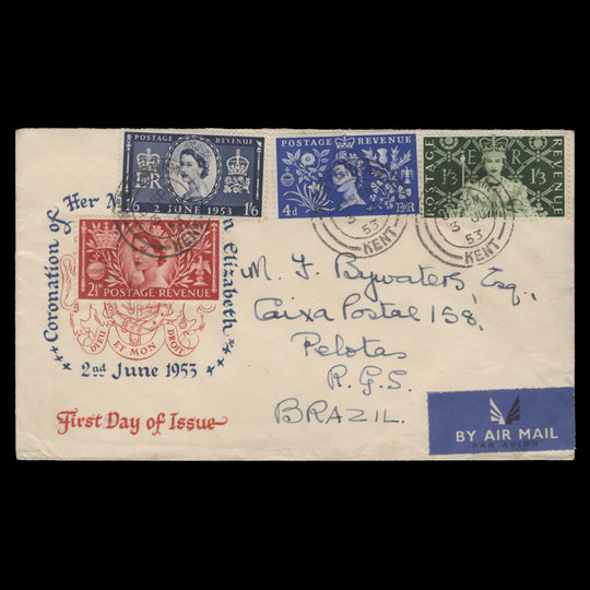 Great Britain 1953 Coronation first day cover, WESTERHAM