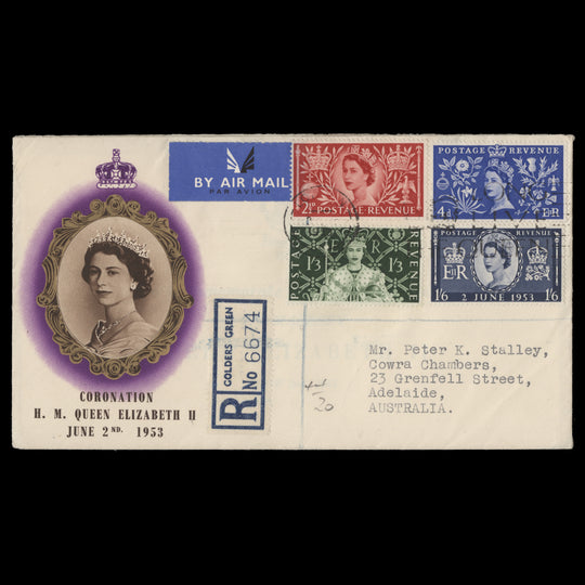 Great Britain 1953 Coronation first day cover, LONDON