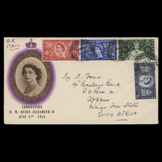 Great Britain 1953 Coronation first day cover, SRATFORD-ON-AVON