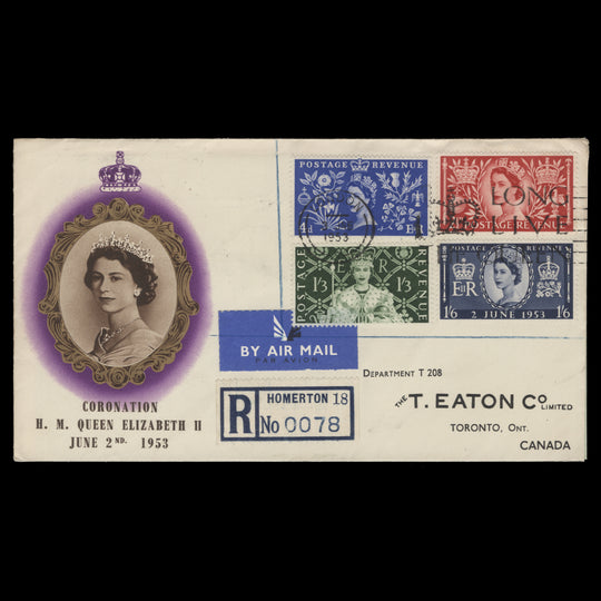 Great Britain 1953 Coronation first day cover, LONDON